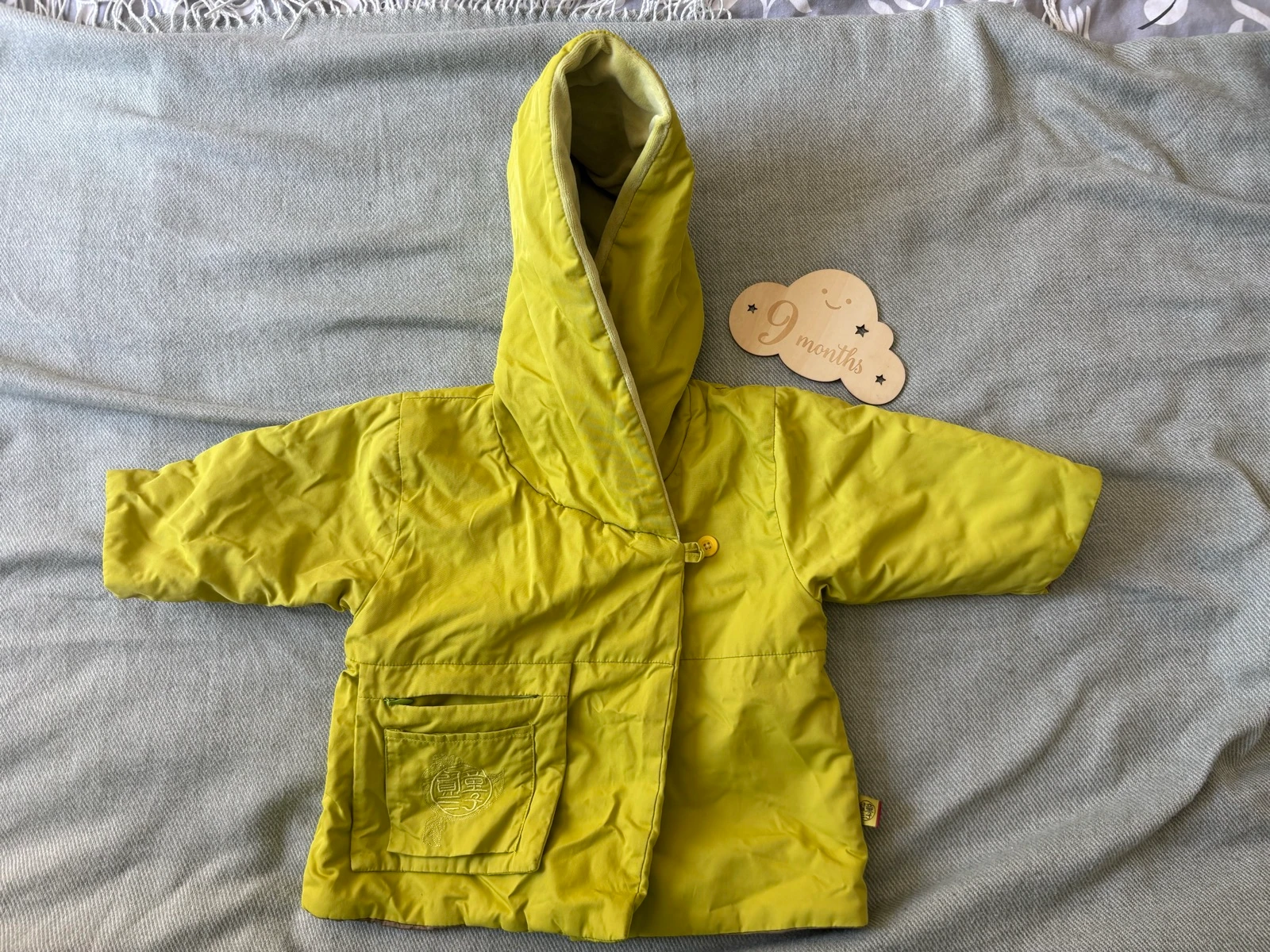 154/ Manteau vert mixte - Kenzo Jungle - 9 mois